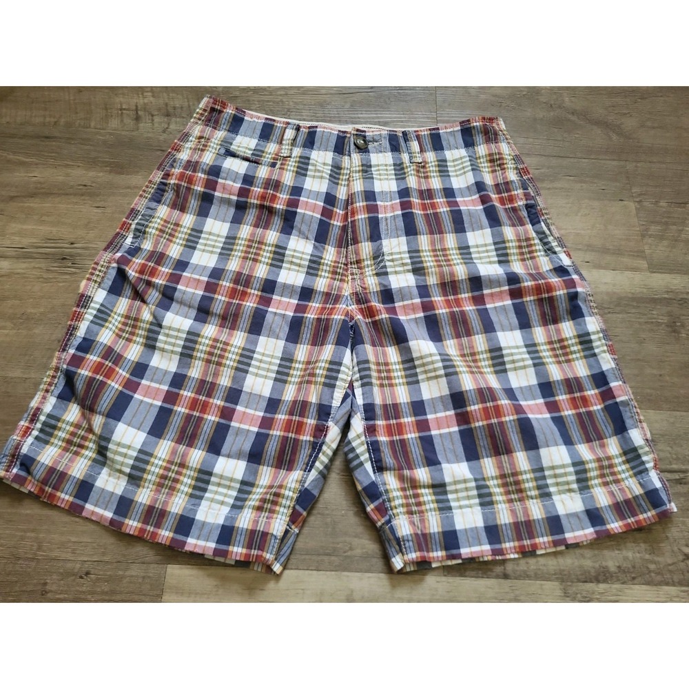 American Eagle Shorts Mens 32 Multicolor Plaid Madras Skater Preppy
